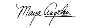 Maya Angelou signature