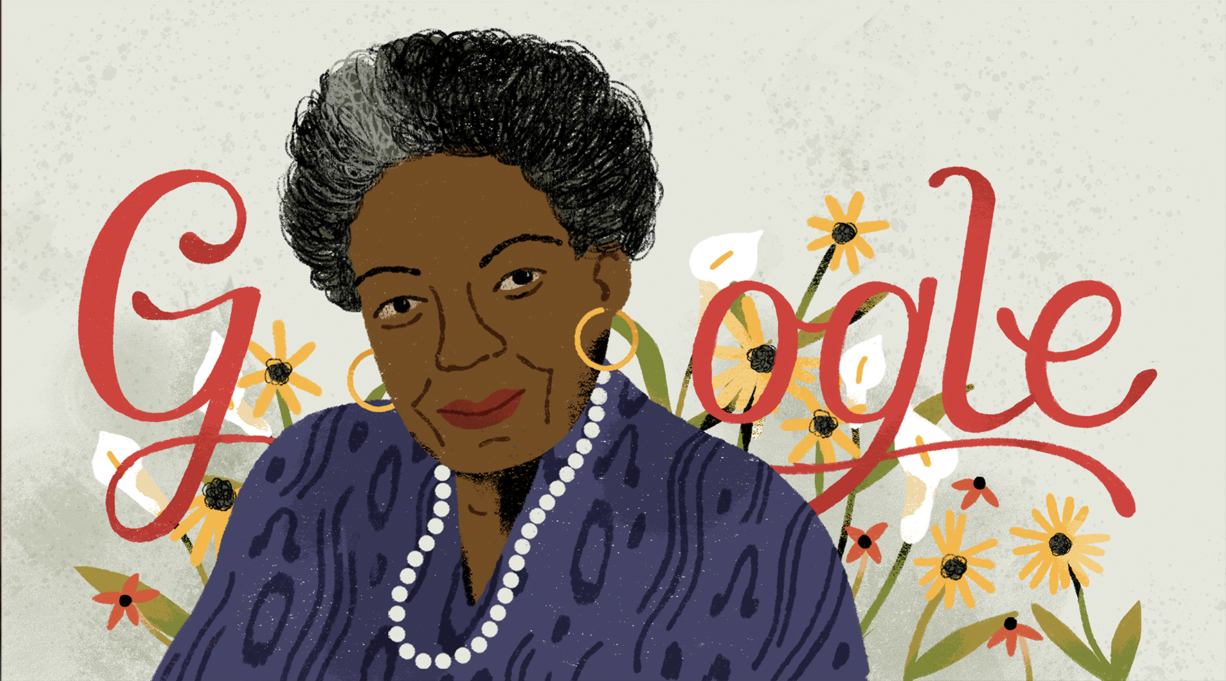 Maya Angelou google doodle