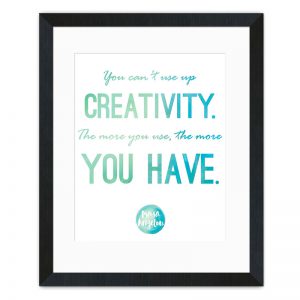 Creativity - Maya Angelou Inspirational Art