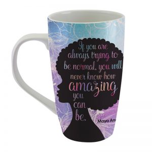Amazing Quote - Maya Angelou - Latte Mug