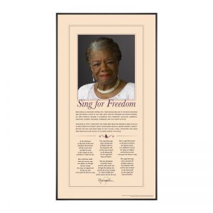Dr. Maya Angelou Motivational Poster
