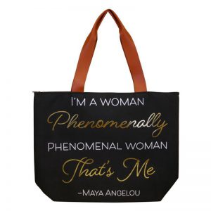 Maya Angelou Phenomenal Canvas Bag