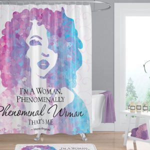 Dr. Maya Angelou Phenomenal Woman shower curtain