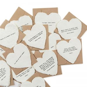 Mini Deckled Edge Heart Cards