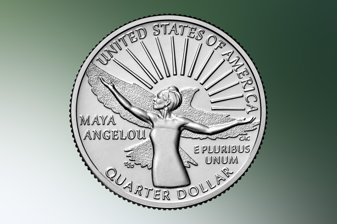 Maya Angelou 1st Black woman featured on US quarters Caged