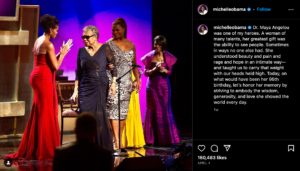 Michelle Obama's Instagram post for Dr. Maya Angelou's birthday